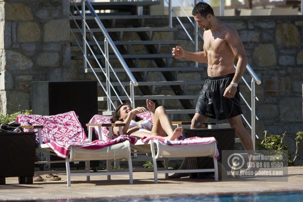 29 May 2009.  Super Middle-weight Boxer Carl Froch and girlfriend Rachel pictured at the The Marmara Hotel, Bodrum, Turkey