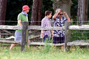 Chris Evans and Billie Gardening