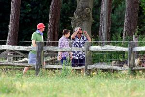 Chris Evans and Billie Gardening