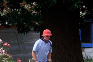 Chris Evans and Billie Gardening