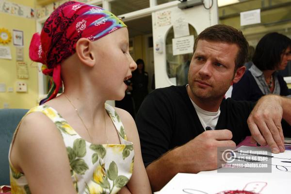 16th March 2009. 

Dermot O'Leary  with 7  year old Hannah Coultherd at the Royal Marsden Hospital In Sutton as he helps to launch a £15,000,000 appeal to build a brand new Childrens and Teenager Cancer Treatment Centre in Sutton