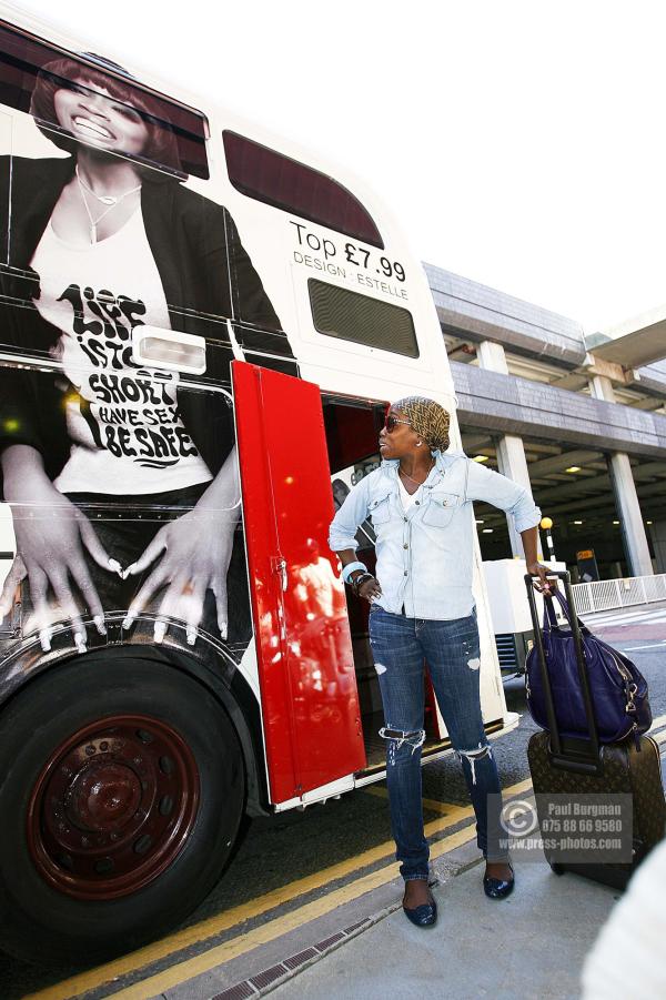 02/06/2009  R&B Singer Estelle arrives at Heathrow today