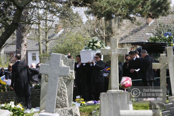 4th  April 2009
Jack Tweed as pall barer at Jade Goody's funeral