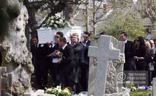 4th  April 2009
Jack Tweed as pall barer at Jade Goody's funeral