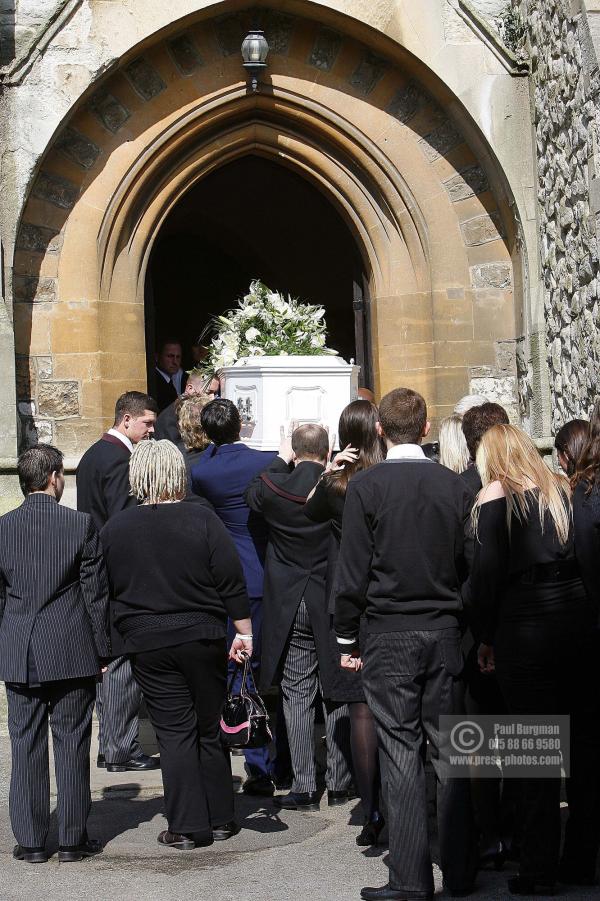 4th  April 2009
Coffin enters Church at Jade Goody's funeral