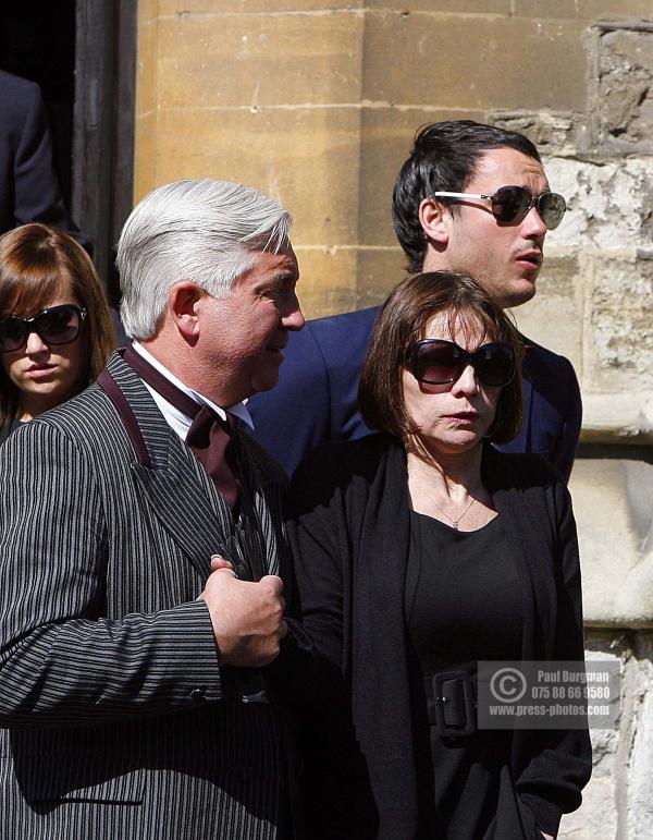 4th  April 2009
Jackiey Buddenand Jack Tweed  leaves Church at Jade Goody's funeral