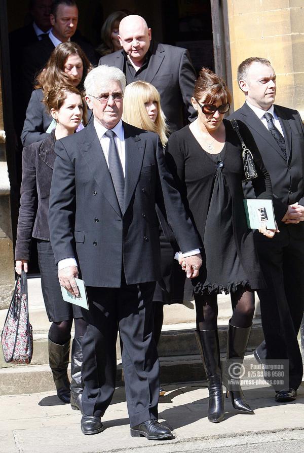 4th  April 2009
Max Clifford and partner Jo Westwood leaves Church at Jade Goody's funeral