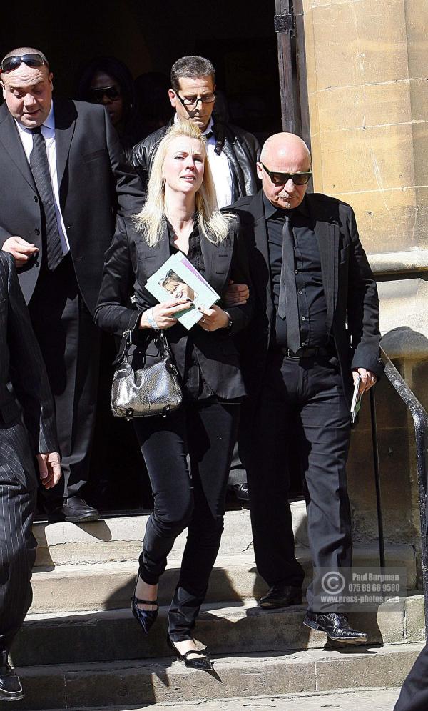 4th  April 2009
Aldo Zilli leaves Church at Jade Goody's funeral