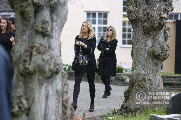 4th  April 2009
Images from jade Goody's Funeral, showing Jade's mum Jackie, Jack Tweed, Jamelia and husband.