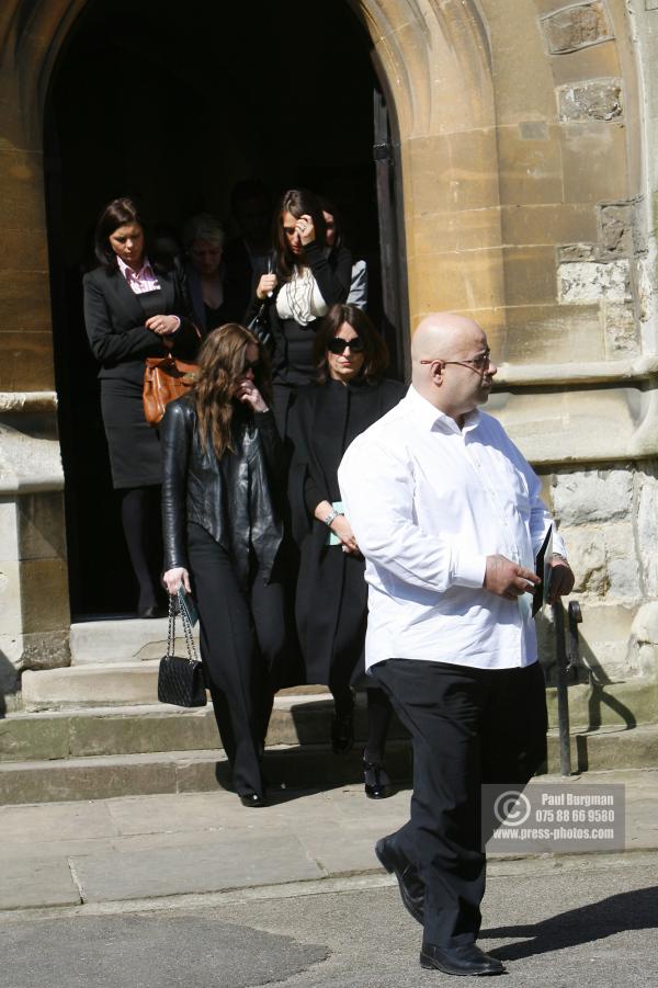 4th  April 2009
Davina McColl leaves Church at Jade Goody's funeral