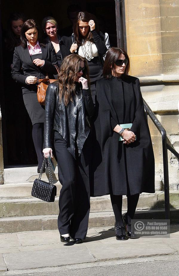 4th  April 2009
Davina McColl leaves Church at Jade Goody's funeral
