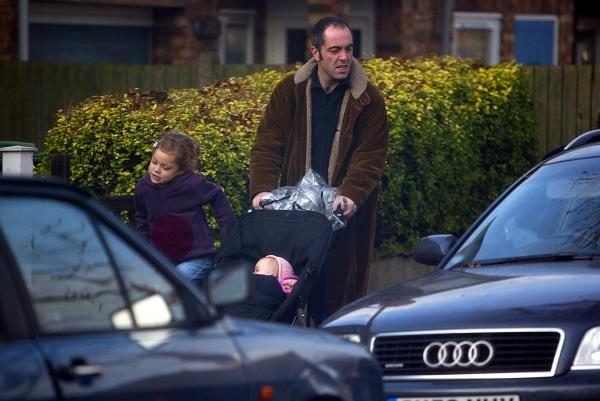 16/11/02.    NESBITT WIFE AND KIDS leave home at lunchtime