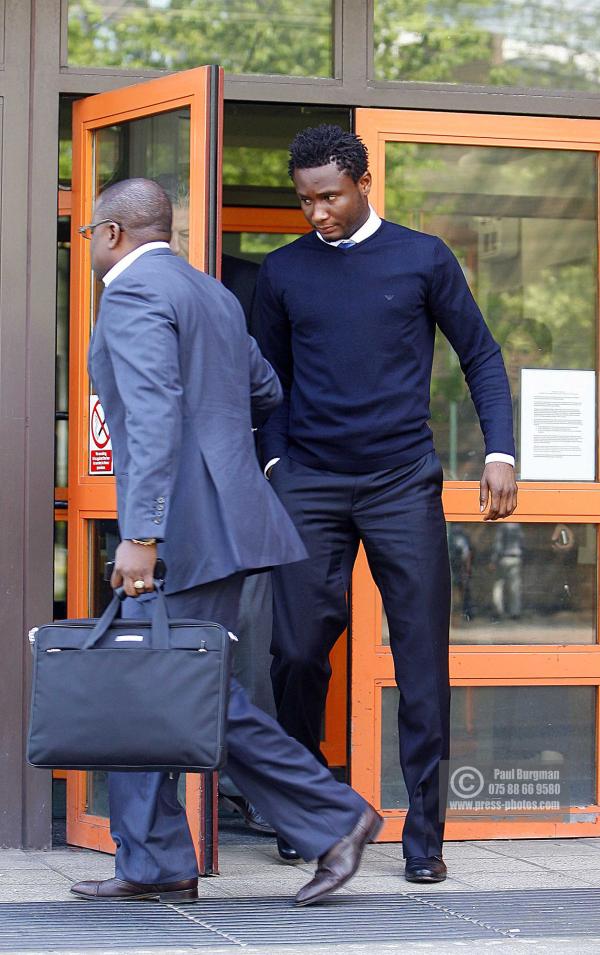 24/04/2009 John Michael Nchekwube Obinna (Jon Obi Mikel) of Chelsea Football Club arrives at West London Magistrates charged with Drink Driving