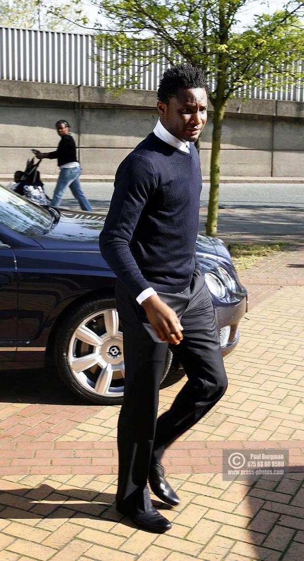 24/04/2009 John Michael Nchekwube Obinna (Jon Obi Mikel) of Chelsea Football Club arrives at West London Magistrates charged with Drink Driving