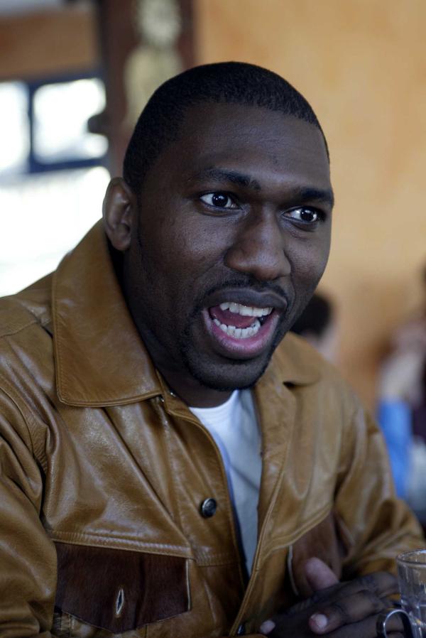 14-03-2003.  Kwame Kwei-Armah at the World Cafe in Crouch End