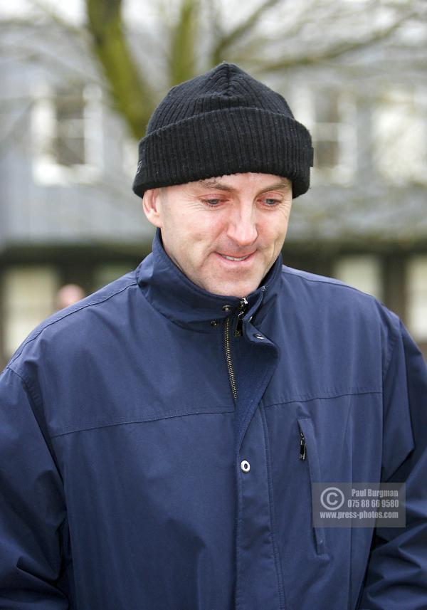 31/12/2008.  Comedian Lee Hurst leaves Guildford Magistrates Court today