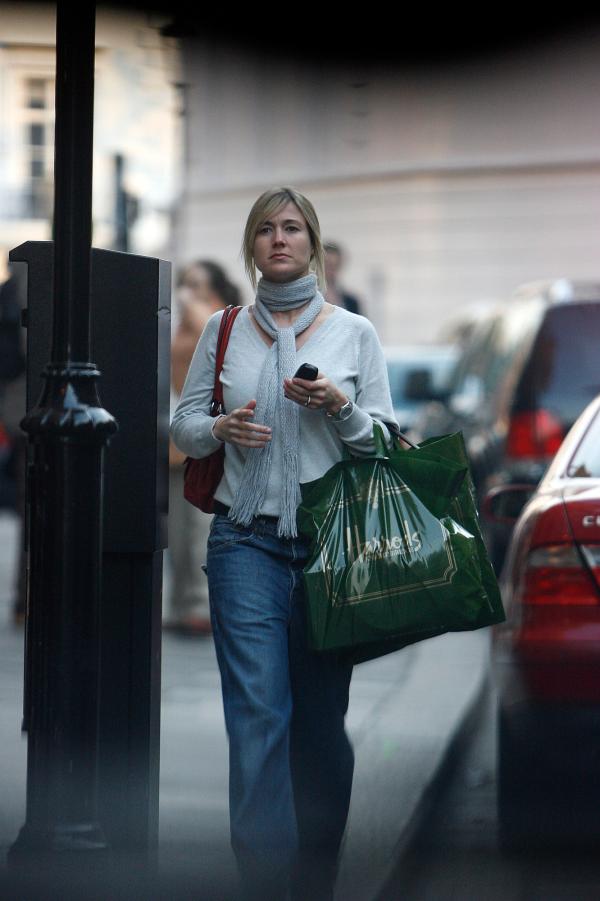 21 November  2005- 
Nikki Wheeler, expectant wife of Jonathan Wilkes after a visit to Harrods today with a girlfriend.