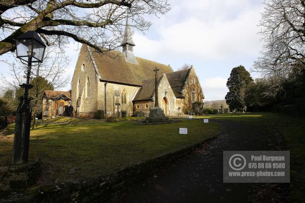 30th January 2009 -- Tony Harts Funeral.     Christ Church Shamley Green -- (pic by Paul Burgman) 075 88 66 9580