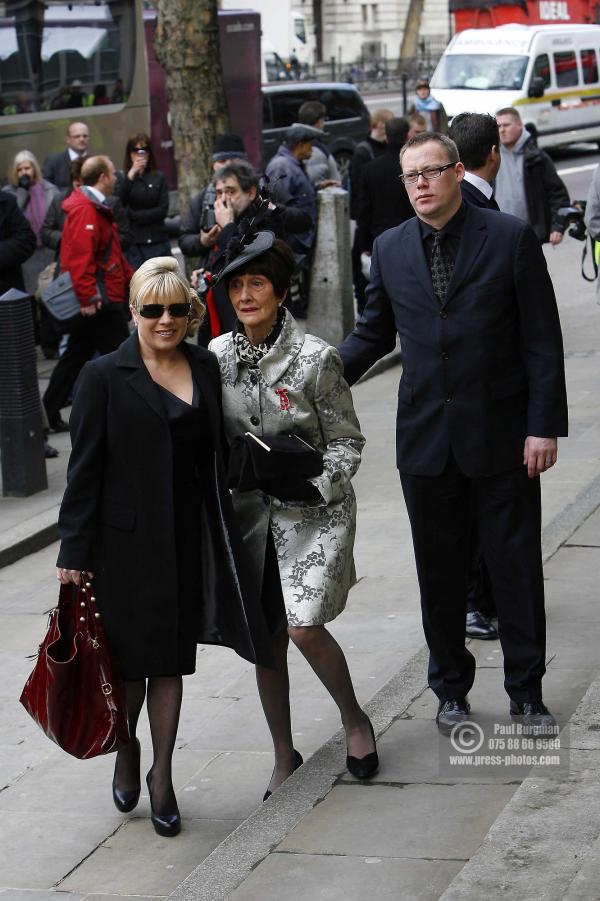 09/03/2009 Wendy Richards Funeral Arrivals. Letita Dean, June Brown.