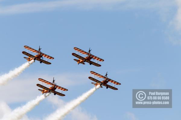 16/07/2016. Farnborough International Airshow.  Breitling Wingwalkers