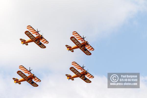 16/07/2016. Farnborough International Airshow.  Breitling Wingwalkers