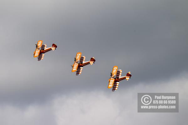 16/07/2016. Farnborough International Airshow.  Breitling Wingwalkers