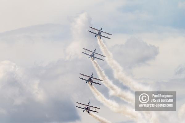 16/07/2016. Farnborough International Airshow.  Breitling Wingwalkers