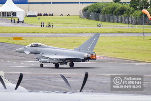 16/07/2016. Farnborough International Airshow. RAF Typhoon