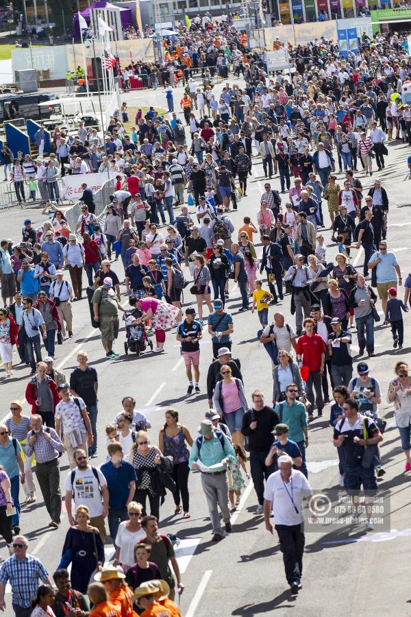 16/07/2016. Farnborough International Airshow. The Public Arrive