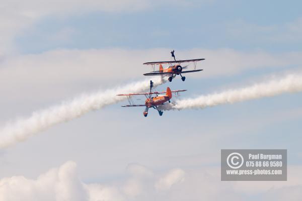 16/07/2016. Farnborough International Airshow.  Breitling Wingwalkers