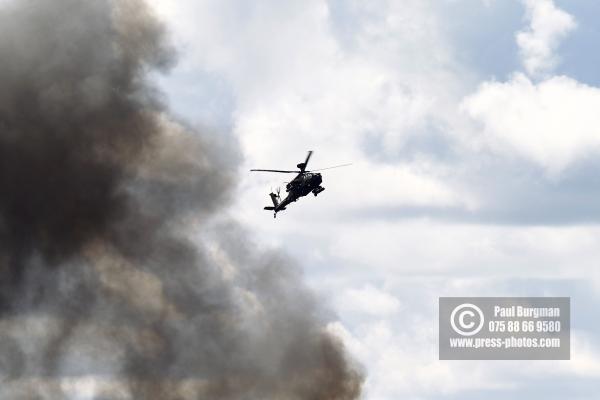 17/07/2016. Farnborough International Airshow. Boeing AH-64 Apache attack helicopter