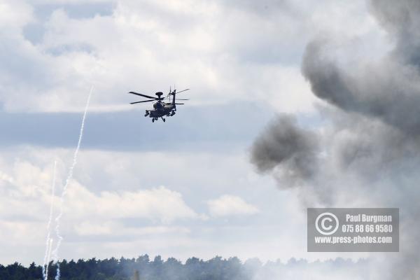 17/07/2016. Farnborough International Airshow. Boeing AH-64 Apache attack helicopter