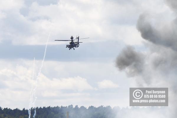 17/07/2016. Farnborough International Airshow. Boeing AH-64 Apache attack helicopter