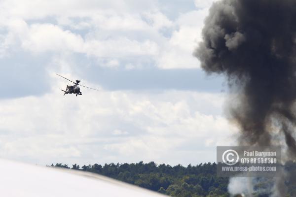 17/07/2016. Farnborough International Airshow. Boeing AH-64 Apache attack helicopter