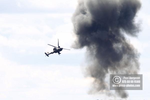 17/07/2016. Farnborough International Airshow. Boeing AH-64 Apache attack helicopter