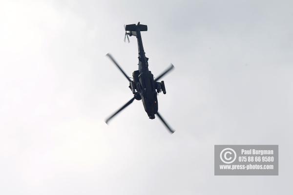 17/07/2016. Farnborough International Airshow. Boeing AH-64 Apache attack helicopter