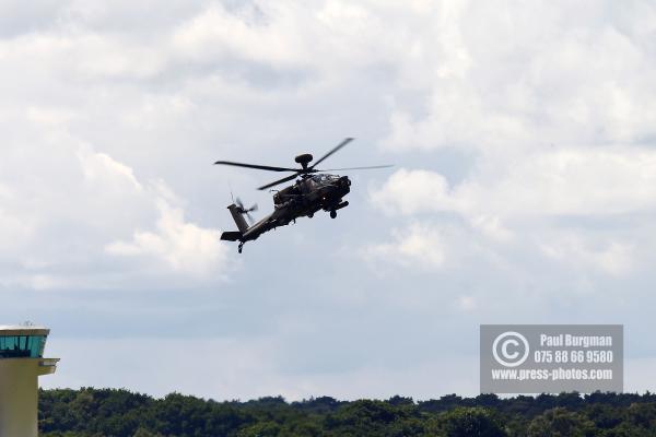 17/07/2016. Farnborough International Airshow. Boeing AH-64 Apache attack helicopter