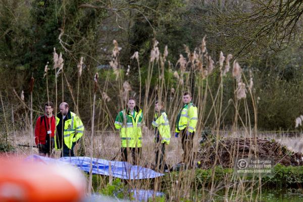 11/04/2016.Guildford. The River Wey, a body is found that may be Grant BROSTER