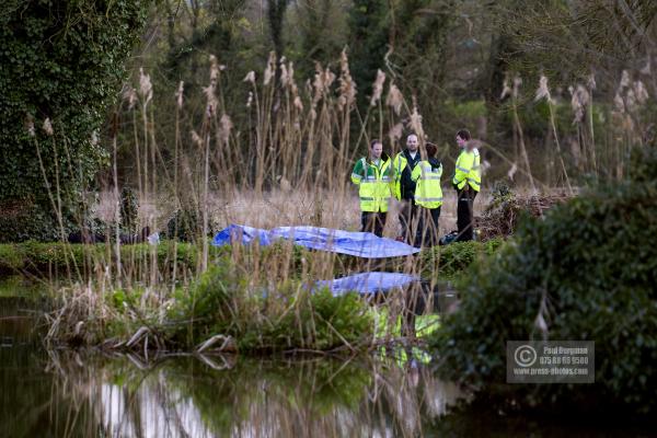 11/04/2016.Guildford. The River Wey, a body is found that may be Grant BROSTER