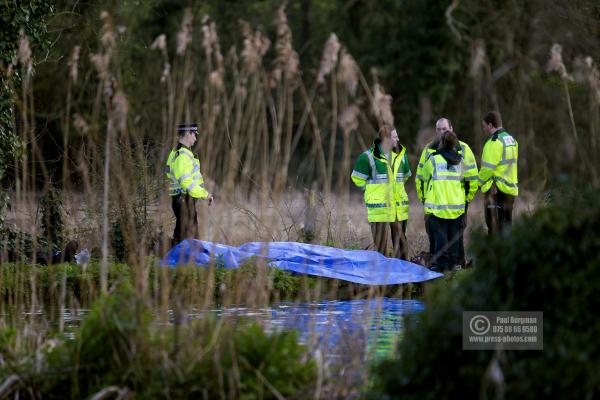 11/04/2016.Guildford. The River Wey, a body is found that may be Grant BROSTER