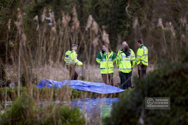 11/04/2016.Guildford. The River Wey, a body is found that may be Grant BROSTER