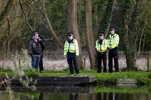 11/04/2016.Guildford. The River Wey, a body is found that may be Grant BROSTER