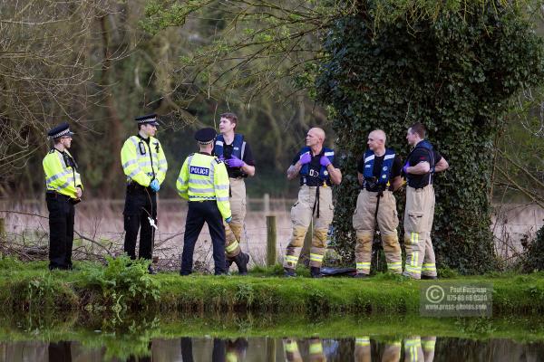 11/04/2016.Guildford. The River Wey, a body is found that may be Grant BROSTER