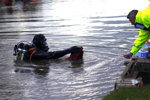 31/03/2016.Kayaker missing in River Wey named as 56-year-old Grant Broster.  Surrey Police will continue to search the River Wey for a man whose kayak overturned on Monday 28th March.