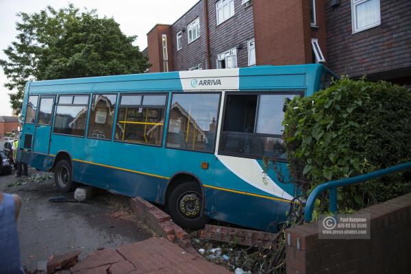 14/06/2017. Scene of car crash,Scene of a crash involving an Arriva Sinle Decker Bus & several vehicles in Woodbridge Road, Guildford