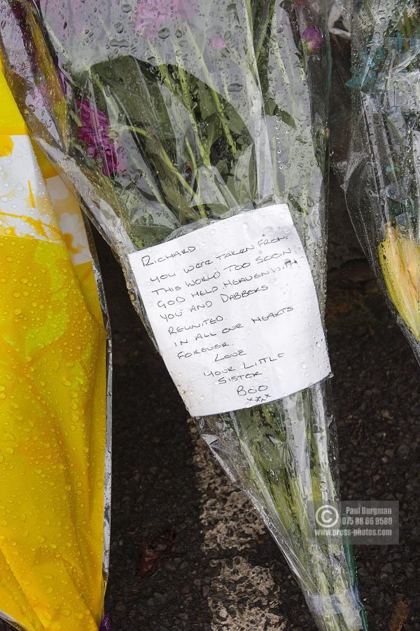 06/01/2015 Floral Tributes left at the City Club by family & friends after the death of  Richard Stroud outside the club during a wedding reception.