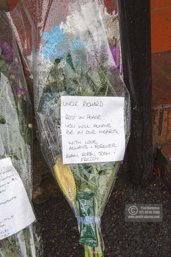 06/01/2015 Floral Tributes left at the City Club by family & friends after the death of  Richard Stroud outside the club during a wedding reception.