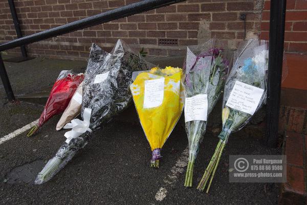 06/01/2015 Floral Tributes left at the City Club by family & friends after the death of  Richard Stroud outside the club during a wedding reception.