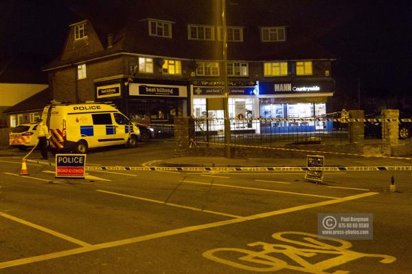 2/02/2015 Police on the scene at the Junction of Aldershot Road & Worplesdon Road, GU2 8AF