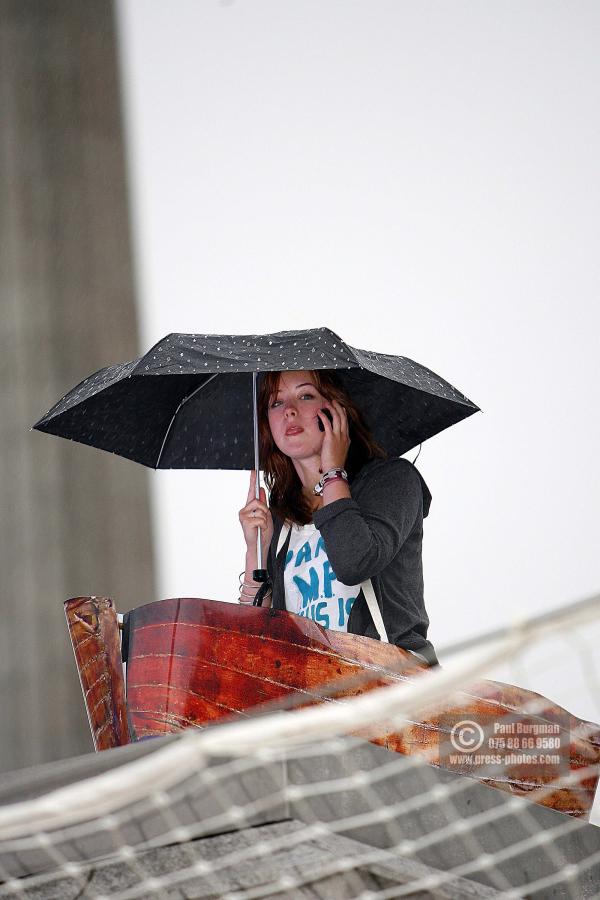 8 July 2009. 

Collette Rayner a student from Fife, who attends the Glasgow School of Art. On the Fourth Plinth  0300-0400hrs